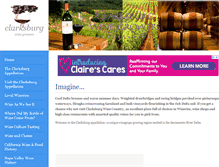 Tablet Screenshot of clarksburgwinegrowers.com